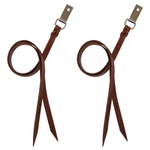 Pack 20" Premium Brown Leather Cowboy Saddle Strings W/ Dee-clip Hill. Fixed Price $21.99.