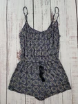H&m Blue Geo Circle Print Spaghetti Strap Tie Waist Romper Women's. Fixed Price $10.50.