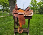 14.5" / 15" Circle Y Western Show Saddle Regular Bars Ultra Light Oil. Fixed Price $699.00.