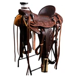 Dark Brown 16 In Hilason Western Horse Wade Saddle American Leather Ranch. Fixed Price $749.95.