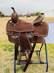 Barrel, Deep Seat, Stitched, Adults & Kids-youth Western Horse Saddle. Fixed Price $189.99.
