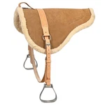 90HS Hilason Natural Horsemanship Leather Bareback Western Treeless Saddle Pad. Fixed Price $137.99.