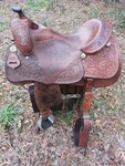 17" Cactus Cowhorse Reining Saddle - Made Texas Reiner. Fixed Price $1595.00.