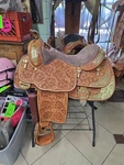 Billy Cook Maker 16 Western Show Saddle Silver Leather. Fixed Price $3199.99.