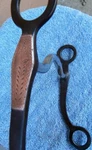 Vintage Kelly Horse Curb Bit Engraved Copper On Cheeks. Fixed Price $185.00.