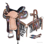 16 Inch Silver ROYAL-DELILAH-5 Piece Western Saddle Package-crystals-feathers. Fixed Price $794.91.