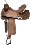 Barrel Style Saddle With Brown Filigree Seat & Tooling Fqh Bars 14" 15" 16" New. Fixed Price $379.00.