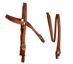 Australian Aussie Barco Bridle +reins Oil Pull Up Leather Rich Tan Color- Horse. Fixed Price $48.00.