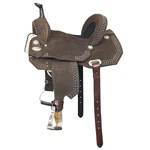Hs 15 In Hilason Flex Tree Western Horse Trail Barrel American Leather Saddle. Fixed Price $599.95.
