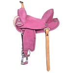 Pink 14 Hilason Western Horse Flex Tree Barrel Trail Leather Saddle For. Fixed Price $599.95.