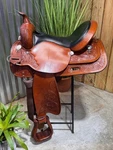 16" Circle Y High Horse Mineral Wells Western Trail Saddle Full Bar Clean!. Fixed Price $1350.00.