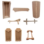 Handcrafted Solid Wood Saddle Stand Natural Finish (unassembled Kit). Fixed Price $399.00.