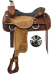Roper Saddle Cross Guns Conchos Fqhb Rough Out Floral Tooled Leather Smooth Seat. Fixed Price $489.95.