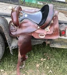 16 Alamo Saddlery Barrel Western Equine Tack. Fixed Price $450.00.