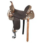 90HS Flex Tree Western Horse Saddle In American Leather Barrel Trail By Hilason. Fixed Price $749.95.
