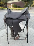 Horse Tack - 17 Black Forest Treeless Western Saddle. Fixed Price $800.00.