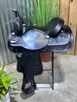16" Circle Y Western Trail Saddle Black Padded Seat Clean!!. Fixed Price $765.00.