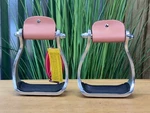 Showman Youth / Pony Size Aluminum Western Saddle Stirrups Rubber Treads Nwt. Fixed Price $28.00.