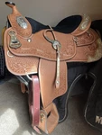 Never Used 16 Dale Chavez Western Show Saddle With Matching Headstall.. Fixed Price $2000.00.