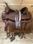 15.5 Tex Tan Hereford Team Roper Western Saddle. Fixed Price $695.00.