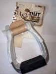 Tough 1 Ez Out Safety Stirrups 3 Inch Aluminum Breakaway Count New Nob. Fixed Price $74.99.