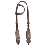 Rk Hilason Western Horse Floral Headstall Breast Collar One American Leather. Fixed Price $32.95.