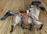 Breyer Rowdy Yates #1249 Horse W/ Saddle Spanish Colonial American Mustang. Fixed Price $21.99.