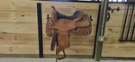 16" Western Training Saddle - Silver Royal Natural Roughout Leather. Fixed Price $647.50.