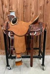 16" Srs Wade Tree Saddle Mule Hide Round Skirt Bucking Rolls. Fixed Price $2015.00.