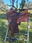 14 Inch Circle Y Barrel Saddle Fqhb, Deep Seat, Square Skirt. Fixed Price $800.00.
