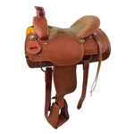 Roper Saddle Circle Alligator Print Seat 15" 16" Warranty For Roping. Fixed Price $810.95.