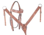 Leather Western Tack Set With Headstall ,breast Collar And Reins.. Fixed Price $124.00.