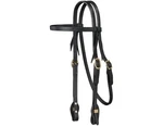 Royal King Headstall Leather Browband Quick Change Ends Black 42-1886. Fixed Price $47.83.