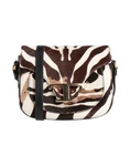 Tod's - Women Calf Hair Saddle Bag Ivory. Fixed Price $996.00.