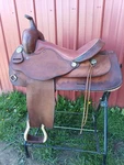 15.5" Simco Western Saddle- Nice Quality. Fixed Price $350.00.