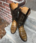 1960S Vintage Two Tone Justin Women's Boots Size 8B Style 2396 Obo. Fixed Price $116.00.