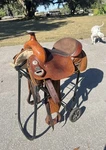16'' Fabtron Brown Western Trail Saddle Fqh Bars Leather /cordura. Fixed Price $565.00.