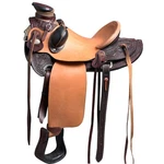 73BH 16 Western Horse Saddle American Leather Wade Ranch Roping Dark Brown. Fixed Price $749.95.