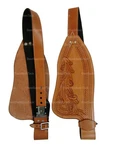 Western Saddle Leather Fenders Used Hand Tooled Adult Size With Blevins Buckles. Fixed Price $49.98.