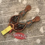 Showman Western Saddle Horse Turquoise Rhinestone Beaded Leather Tack Tooled. Fixed Price $52.00.