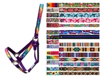 Horse Halter Usa Custom You Design By All - Nylon Handmade Adj Nose, Snap. Fixed Price $48.95.