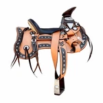 15" Montura Charra Mexican Saddle Resacada Herrajes Acero. Fixed Price $1490.00.