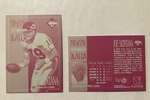 Rare 1995 Collector's Edge Joe Montana Magenta Printing Plates Dragon Slayer 1/1. Fixed Price $1100.00.
