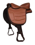 Western Horse Bareback Treeless Leather Saddle Pleasure Trail Riding 49103. Fixed Price $199.99.