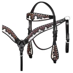 Hilason Horse Floral Hand Carved American Leather Breast Collar Headstall Dark. Fixed Price $119.95.