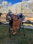 Harris Western Saddle 15.5 Seat. Fixed Price $11500.00.