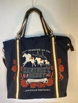 Rebecca Ray Navy Kentucky Derby 147 Mary Ann Tote Bag Large Beautiful Condition. Fixed Price $150.00.