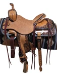 15.5" New Loredo Western Ranch Cutting Saddle 1-1143. Fixed Price $2995.00.