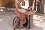 Used 13.5" Molly Powell Xtreme Series Barrel Racing Saddle By Reinsman. Fixed Price $2500.00.