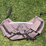 TOUGH-1 English Nylon Saddle Bag Brown With Pockets Adjustable Straps Equine. Fixed Price $29.99.